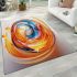 Dynamic whirl abstract fluidity area rugs carpet