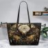 Eagles and dream catchers leather tote bag