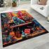 Eclectic harmony with the musical cat area rugs carpet