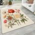 Elegant vintage floral display area rugs carpet