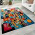 Embracing controlled chaos in geometric art area rugs carpet