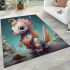 Enchanted winter creature area rugs carpet