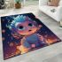 Enchanting mermaid and bubbles area rugs carpet