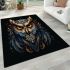 Enigmatic owl portrait area rugs carpet