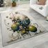 Enigmatic skull and colorful orbs area rugs carpet