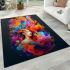 Flowing tresses of colorful creativity area rugs carpet