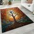 Freedom bird and tree harmony area rugs carpet