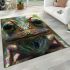 Frog with big eyes symmetrical face area rugs carpet