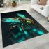 Futuristic bee robot area rugs carpet