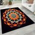 Geometric kaleidoscope design area rugs carpet