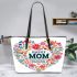 happy birthday mom beautiful Leather Tote Bag