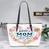 happy birthday mom beautiful Leather Tote Bag