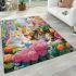 Harmonious garden cats area rugs carpet