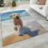 Joyful beach frolic area rugs carpet