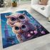 Majestic moonlit owls area rugs carpet