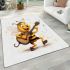 Melodic bee ensemble a musical performance area rugs carpet