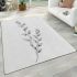 Minimalist floral delights tranquil elegance area rugs carpet