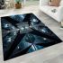 Mirrored triangle reflection area rugs carpet