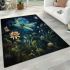 Moonlit serenity with dragonfly area rugs carpet