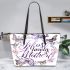 most lovely mother Leather Tote Bag