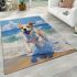 Ocean frolic a dog's blissful dive area rugs carpet