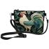 Ornate Rooster on Celtic Jade Background Makeup Bag
