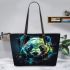 Panda colorful ink painting leather Chic Stylish Tote Bag & Women Totes: Perfect Gift for Girlfriend | Crossbody, Purse, Handbag