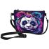 Panda with colorful smoke makeup bag