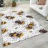 Pattern of cartoon bees area rugs carpet