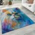 Persian cat in abstract artworks area rugs carpet