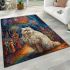 Persian cat in carnival celebrations area rugs carpet