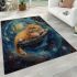 Persian cat in celestial starship voyages area rugs carpet