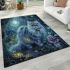 Persian cat in ethereal moonlit glades area rugs carpet