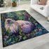 Persian cat in magical herbal gardens area rugs carpet