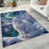 Persian cat in nordic winter wonderlands area rugs carpet
