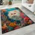 Persian cat in underwater coral reefs area rugs carpet