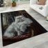 Persian cat in victorian gothic mansions area rugs carpet