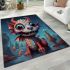 Playful dragon in the night area rugs carpet