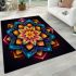 Radiant harmony geometric digital mandalas craft area rugs carpet