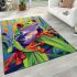 Red eyed tree frog at sunrise area rugs carpet