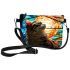 Regal Cat and Stained Glass Reflection Makeup Bag