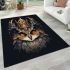 Royal owl majesty illustration area rugs carpet