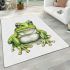 Simple cute clip art of frog area rugs carpet
