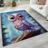 Starry night owl area rugs carpet