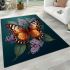 The butterfly and the floral branch area rugs carpet