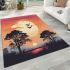 Tranquil sunset serenade area rugs carpet