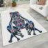 Tribal frog motif area rugs carpet