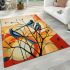 Unity in diversity abstract birds area rugs carpet