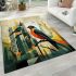 Urban jungle birds area rugs carpet