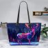 Vector illustration of a deer leather totee bag